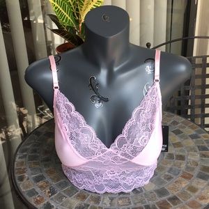 RAMPAGE Pink Lace Bralette